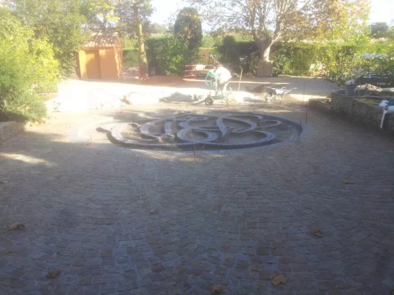 Pavage en pierre naturelle ou en granit, Lavandou, N30