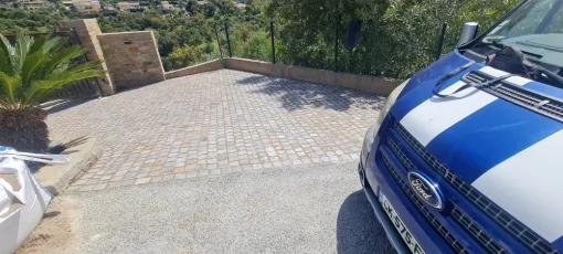 Pose de paves a valcro, Le Lavandou, N30