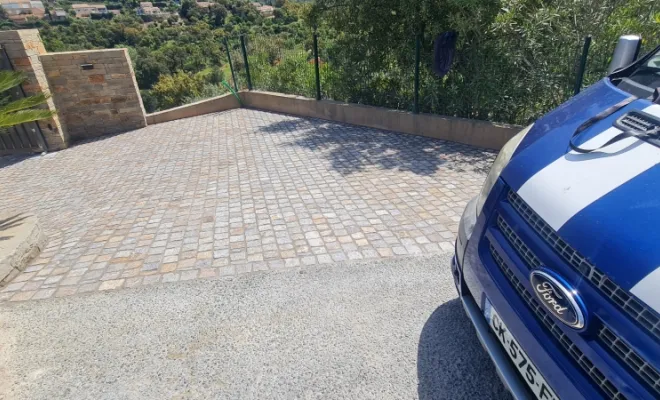 Pose de paves a valcro, Le Lavandou, N30